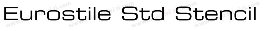 Eurostile Std Stencil Black Extende字体转换